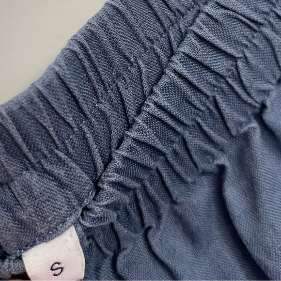 Piglet in Bed Blueberry Linen Pajama Set 2 Pieces Shirt & Pants S Boho Luxury - Picture 12 of 15